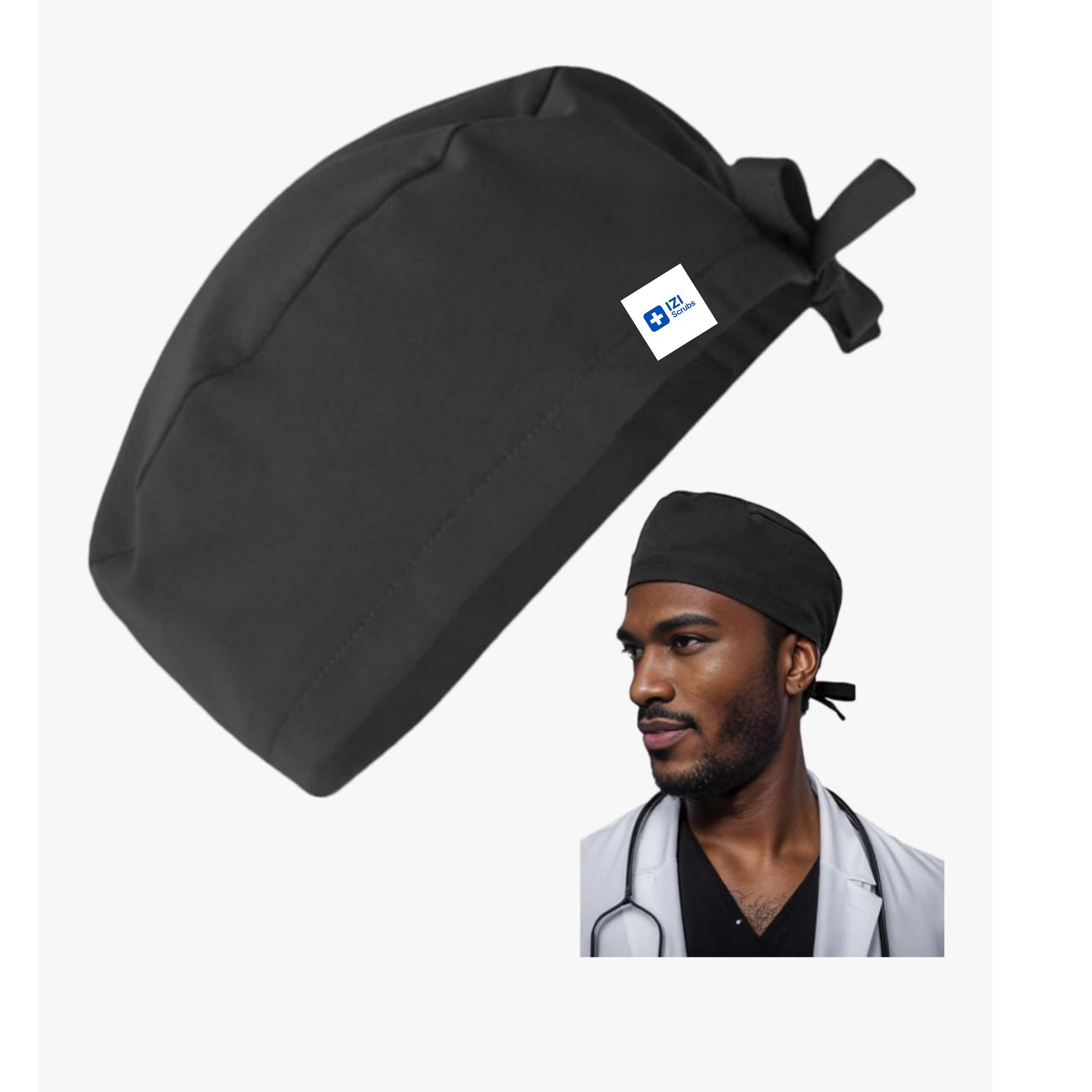 Scrub Cap, Cotton Surgeon Caps Work Hats, Nursing Caps, Non-Slip Nurse Hair Cap, Breathable Nurse Scrub Cap for Men & Women ( waterproof)