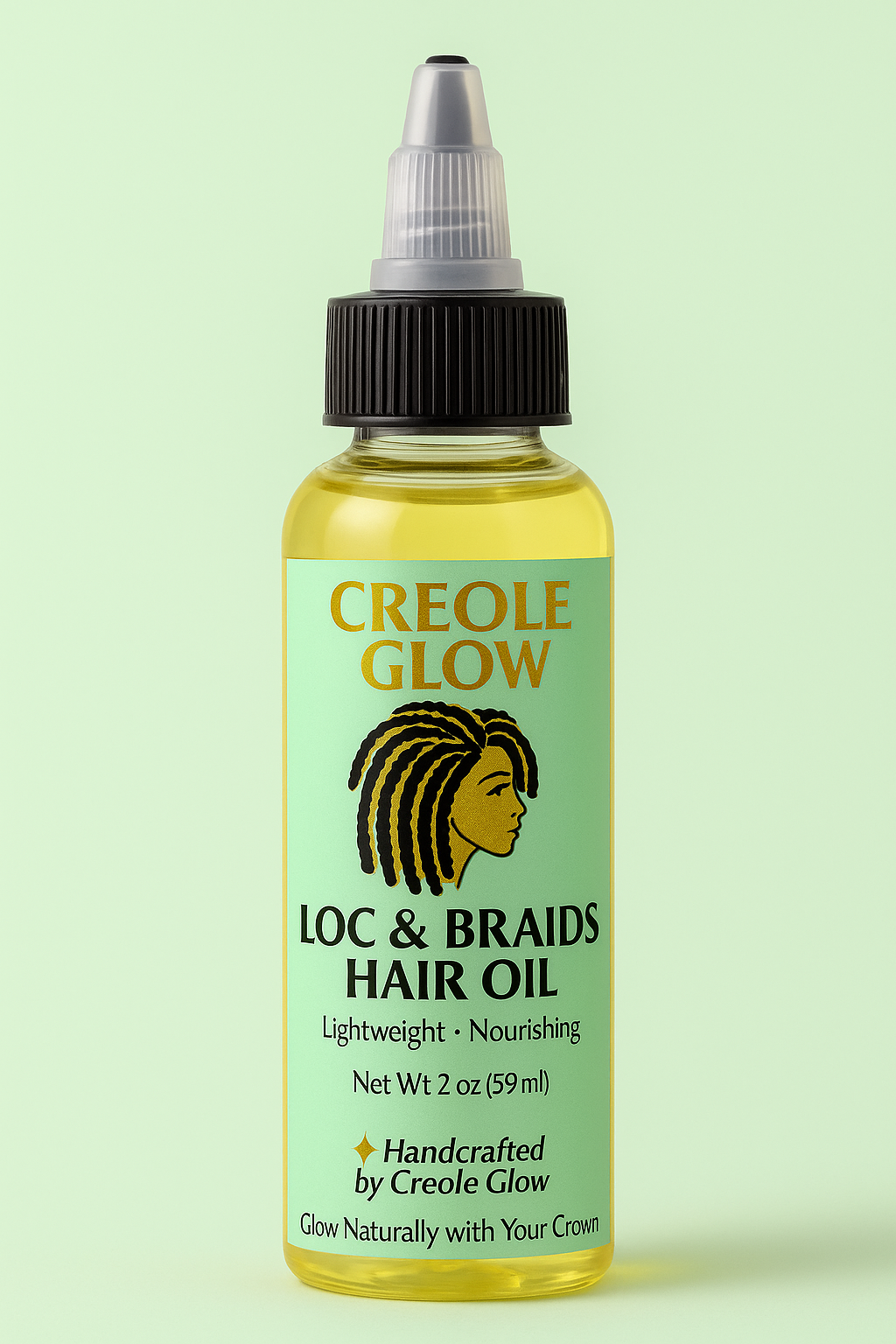 Creole Glow Loc Oil | Hydrating & Scalp Nourishment – 2 & 4 oz