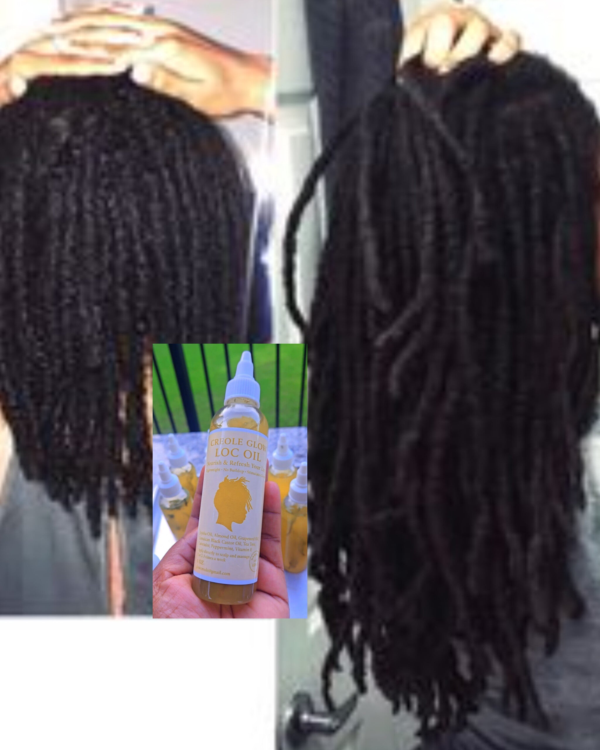 Creole Glow Loc Oil | Hydrating & Scalp Nourishment – 4 oz