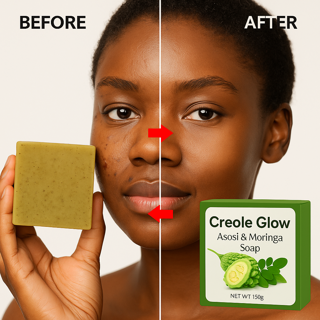 Creole Glow Asosi Soap | Detox & Clear Skin Bar