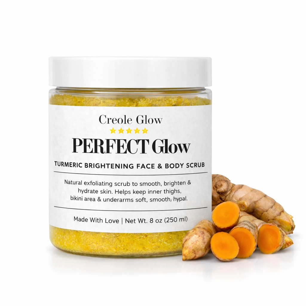Creole Glow Turmeric Scrub – Brightening & Gentle Cleanser