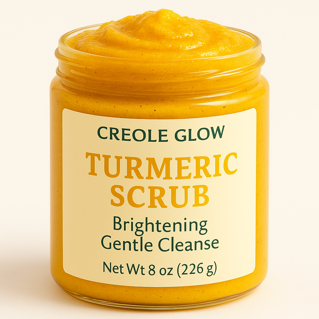 Creole Glow Turmeric Scrub – Brightening & Gentle Cleanser