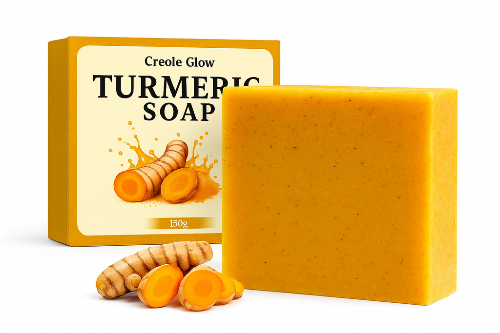 Creole Glow Turmeric Soap | Brightening & Even Tone Bar