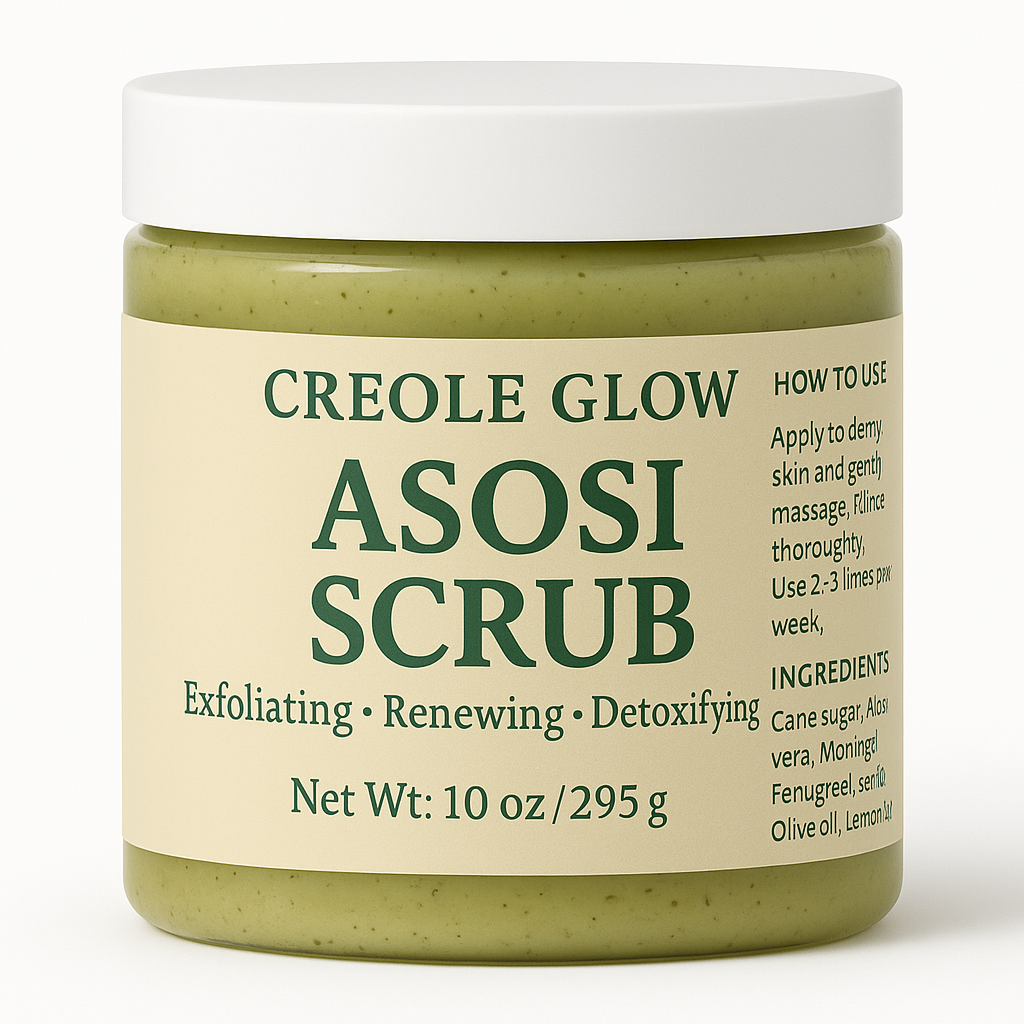 Creole Glow Asosi Scrub | Detox & Glow – 10 oz