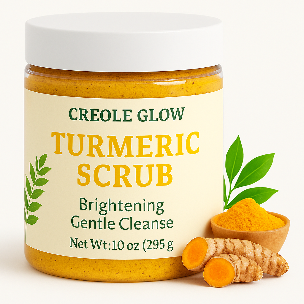 Creole Glow Turmeric Scrub – Brightening & Gentle Cleanser