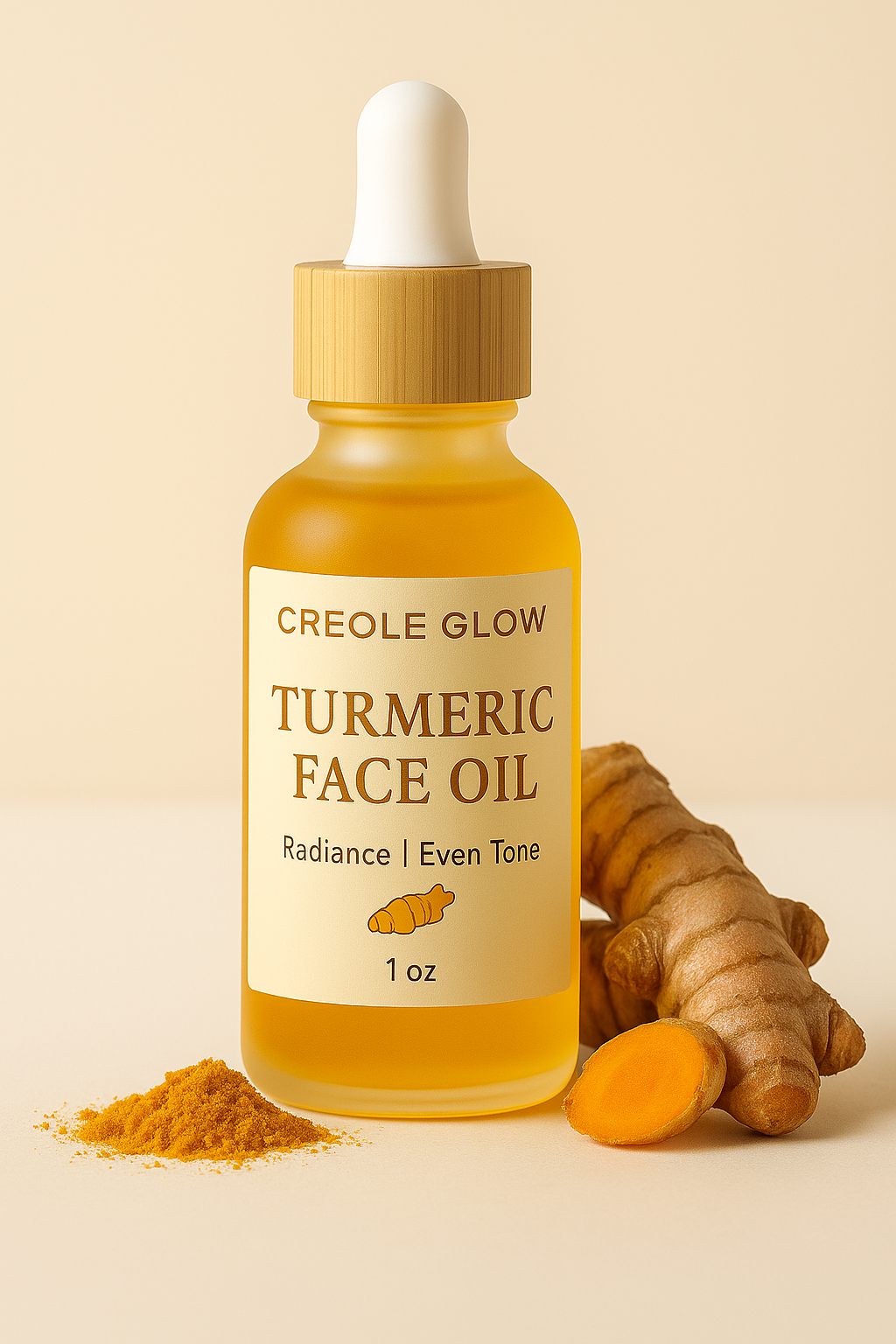Creole Glow Turmeric Face Oil | Brightening & Even Tone – 1 oz