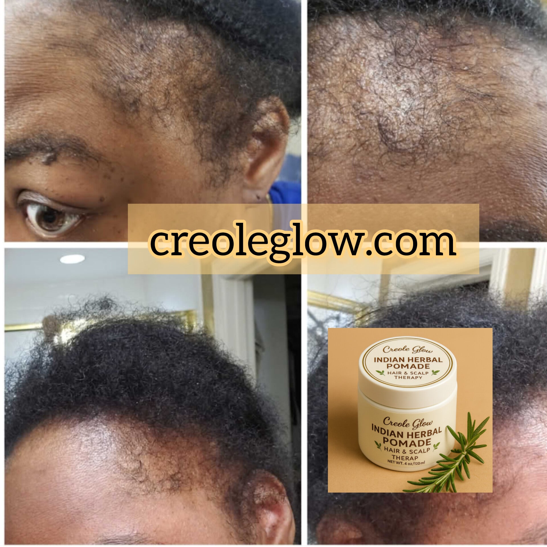 Creole Glow Indian Herbal Hair & Scalp Conditioner – 4 oz