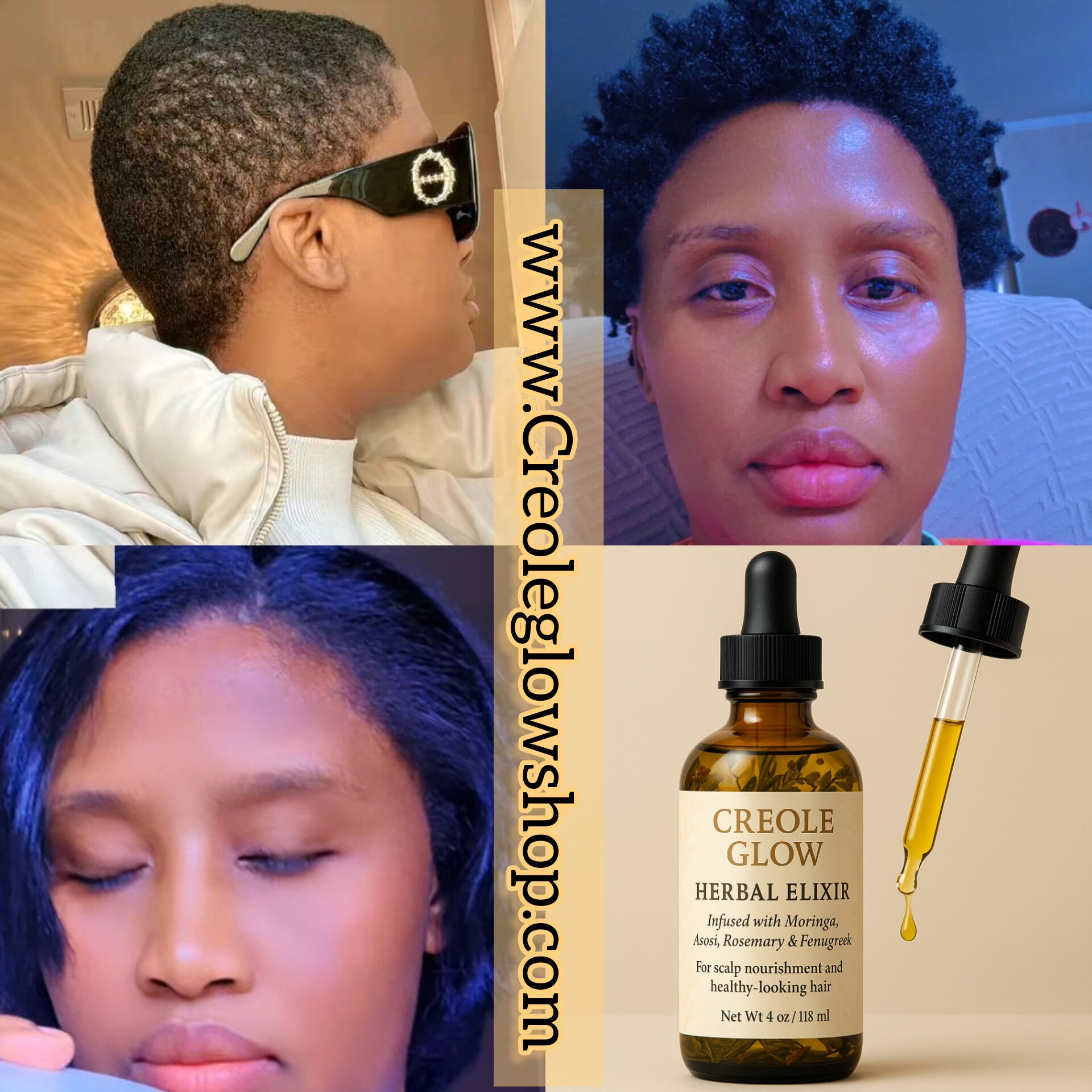 Creole Glow Herbal Elixir Hair Growth Oil